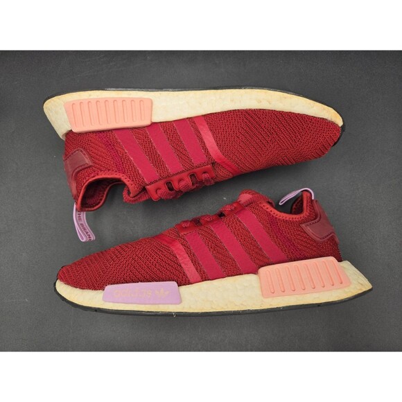 Adidas Shoes Mens 8.5 NMD R1 Triple Victory Red Fabric Sneakers
